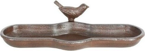 Żeliwo poidełko metalowe podłużne z ptaszkiem