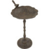 Poidełko na nóżce z ptaszkiem brąz