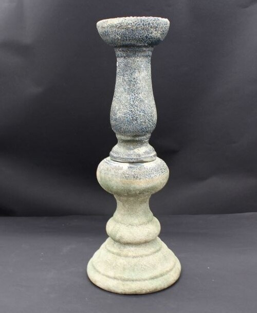 Świecznik Antique blue wysoki