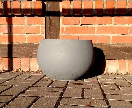 Betonowa donica kula szara