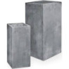Betonowa donica słupek szary