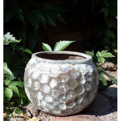 Doniczka Plaster Miodu Antique zielona