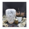 Wazon szklany białe cętki