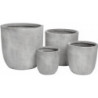 Betonowa donica okrągła szara