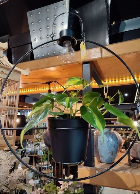 Lampa solarna Dimitri wisząca czarna