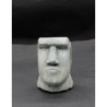 Doniczka Głowa Moai szara