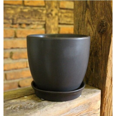 Donica Junia mała czarna mat