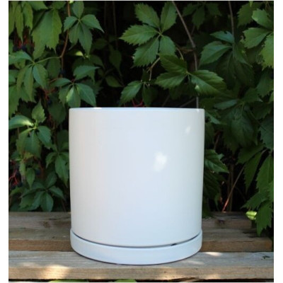 Donica Junia walec biały