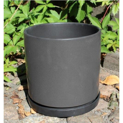 Donica Junya walec czarny mat