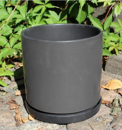 Donica Junya walec czarny mat