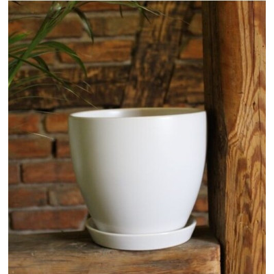 Donica Junia mała klasyczna biała mat