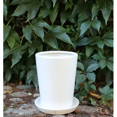 Donica Junia stożek mały biały