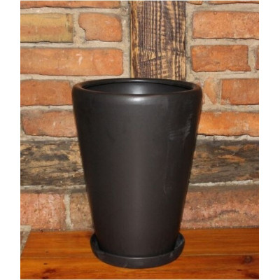 Donica Junia stożek czarna mat