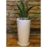 Donica - wazon Junia stożek biała mat