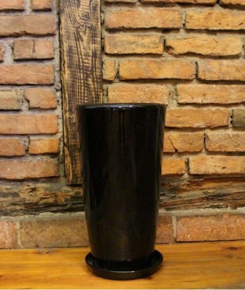 Donica - wazon Junia stożek czarna