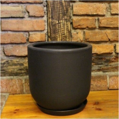 Donica Junia walcowata czarna mat