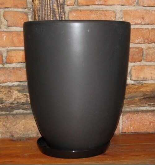 Donica Szalin wysoka czarny mat