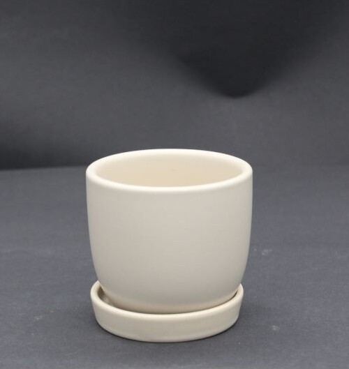 Doniczka Bao mini beż mat