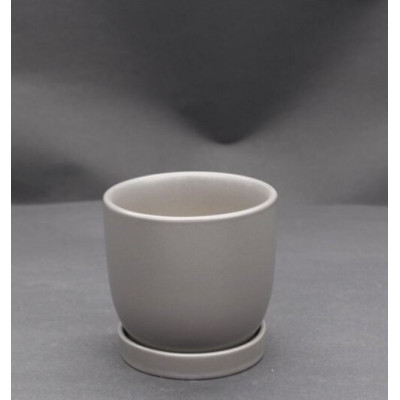 Doniczka Bao mini szara mat