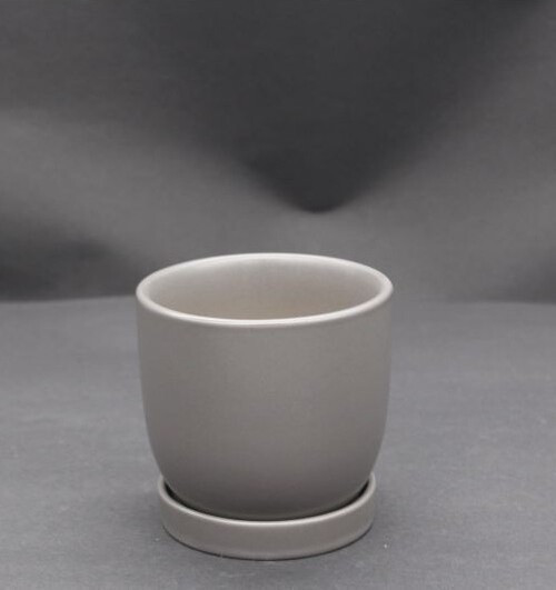 Doniczka Bao mini szara mat