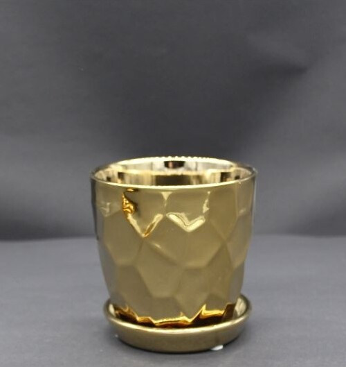 Doniczka Yide golf złota połysk