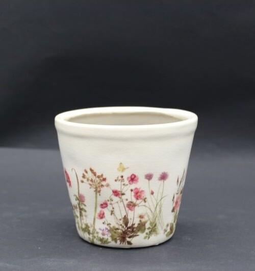 Doniczka Łąka biała