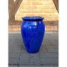 Donica wazon szkliwiony niebieski