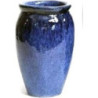 Donica wazon szkliwiony niebieski