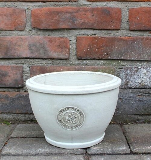 Donica Flower Garden niska biała