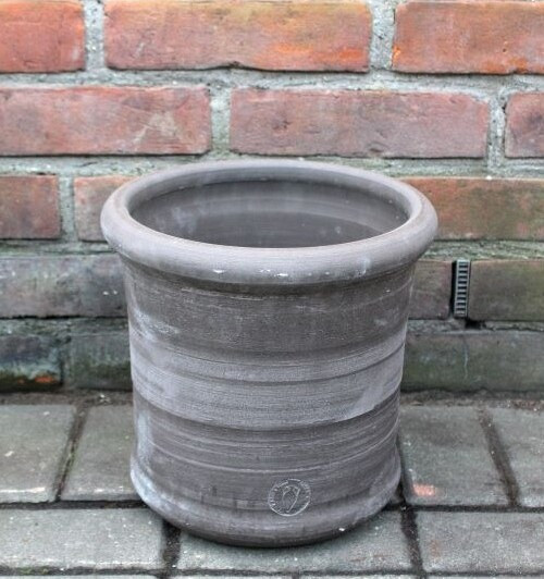 Donica terakota ITA Fascia walec basalt