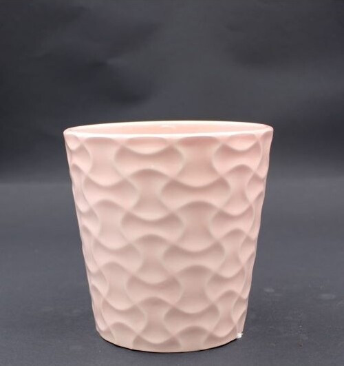 Doniczka stożek różowy