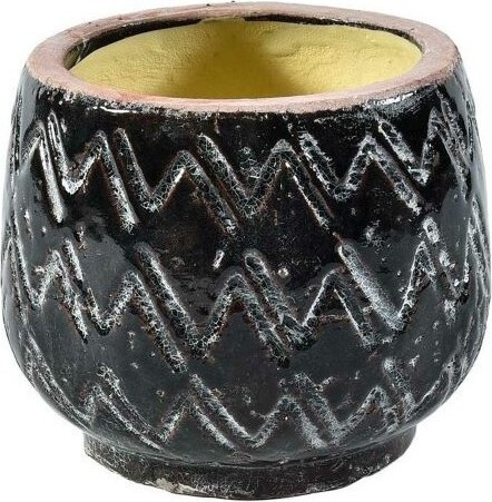 Doniczka Nero pękata