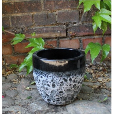 Donica Melbourne Egg vulcano czarny rant