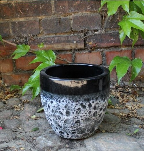 Donica Melbourne Egg vulcano czarny rant