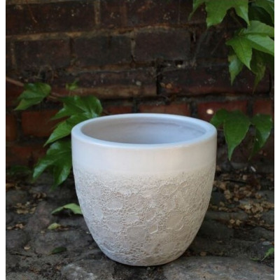 Donica Melbourne Egg vulcano biały rant