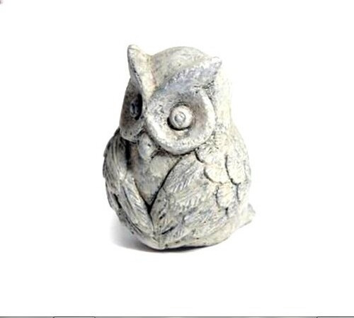 Figurka mała sówka z betonu