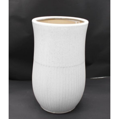 Donica Tulip biała nakrapiana mat