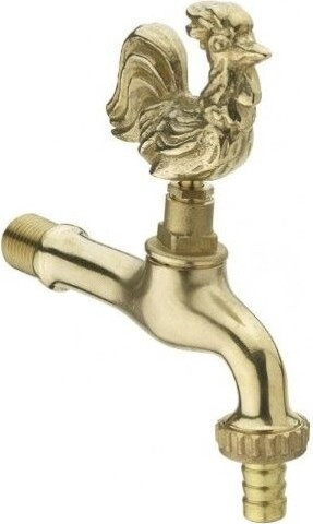 Kran ogrodowy mosiężny Kogut