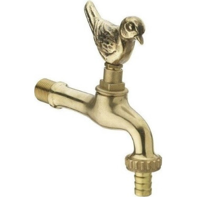 Kran ogrodowy mosiężny Ptaszek