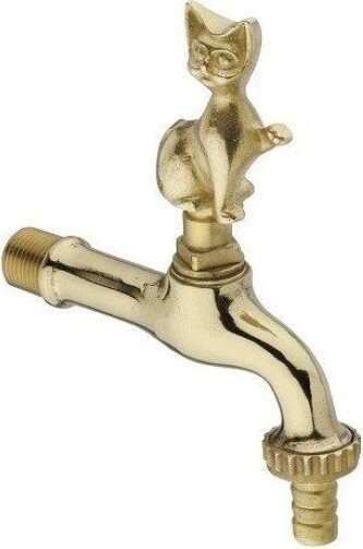Kran ogrodowy mosiężny Kot