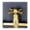 Kran ogrodowy mosiężny krzyżyk
