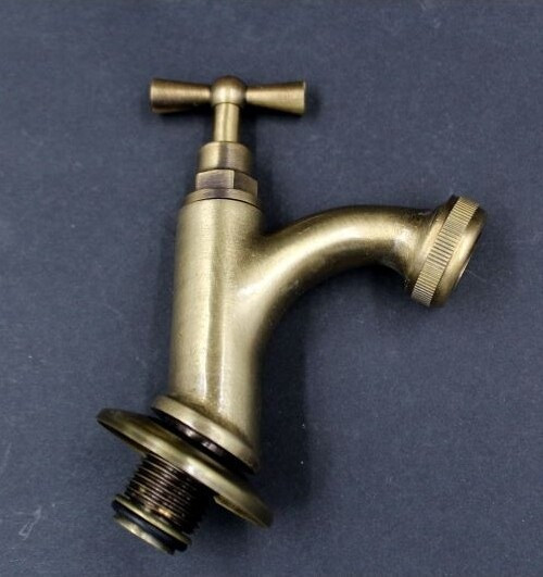 Kran ogrodowy mosiężny prosty
