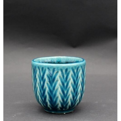 Doniczka Estera jodełka turkus