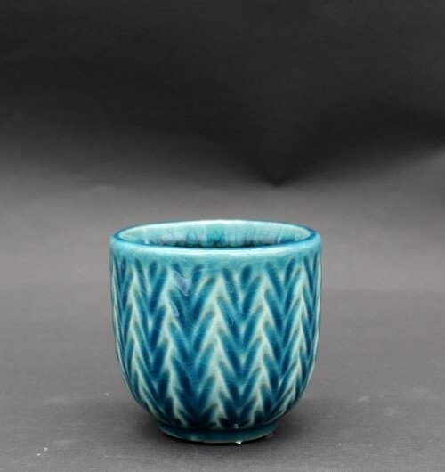 Doniczka Estera jodełka turkus