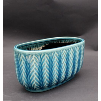 Doniczka Estera jodełka łódka turkus