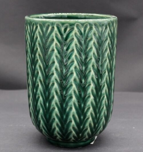 Doniczka Estera jodełka wazon zielona