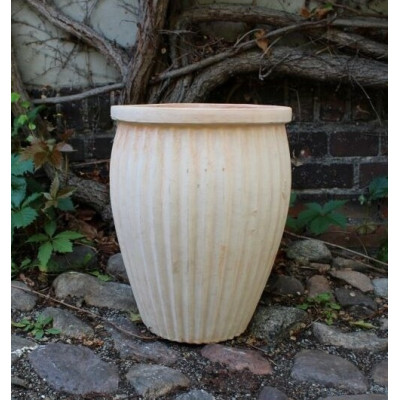 Donica terakota waza wysoka żebrowana