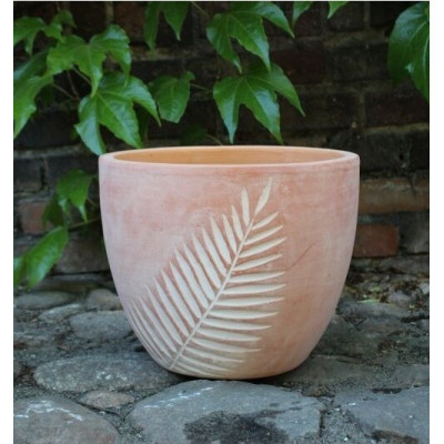 Donica terakota Egg Liść