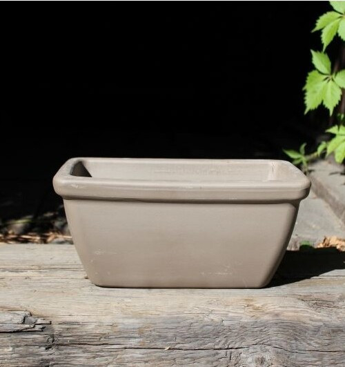 Donica terakota basalt korytko gładkie