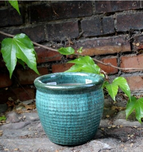 Donica Misty baryłka zielona kratka